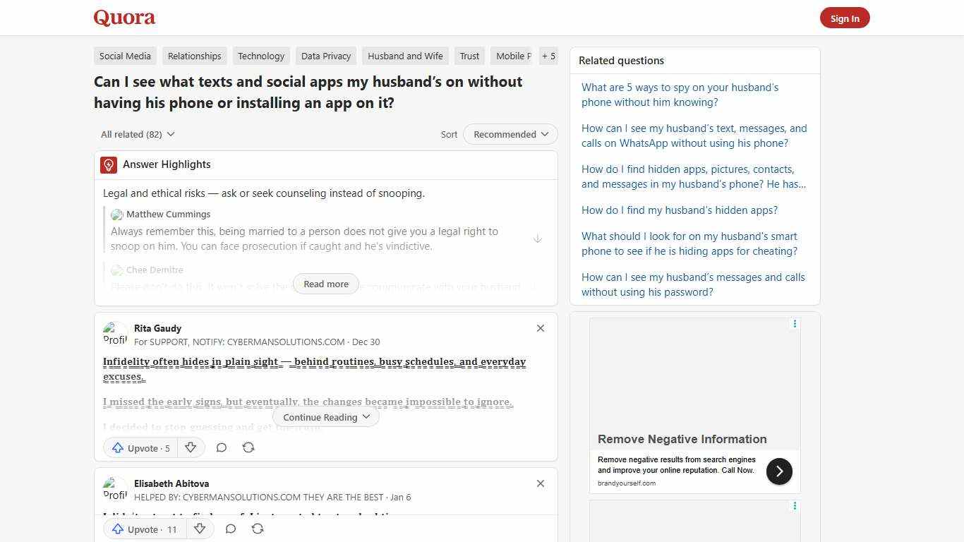 Can I see what texts and social apps my husband’s on without having his phone or installing an app on it? - Quora