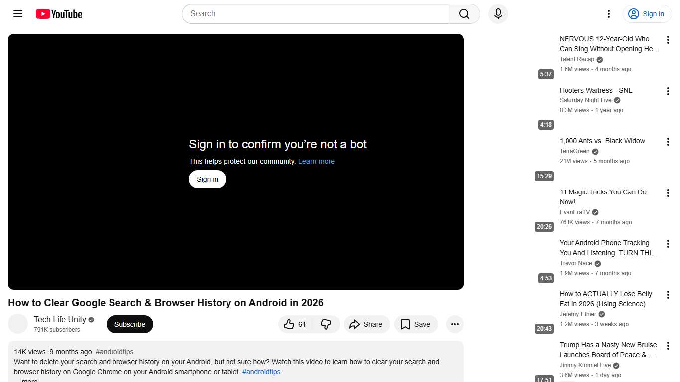 How to Clear Google Search & Browser History on Android in 2026 - YouTube